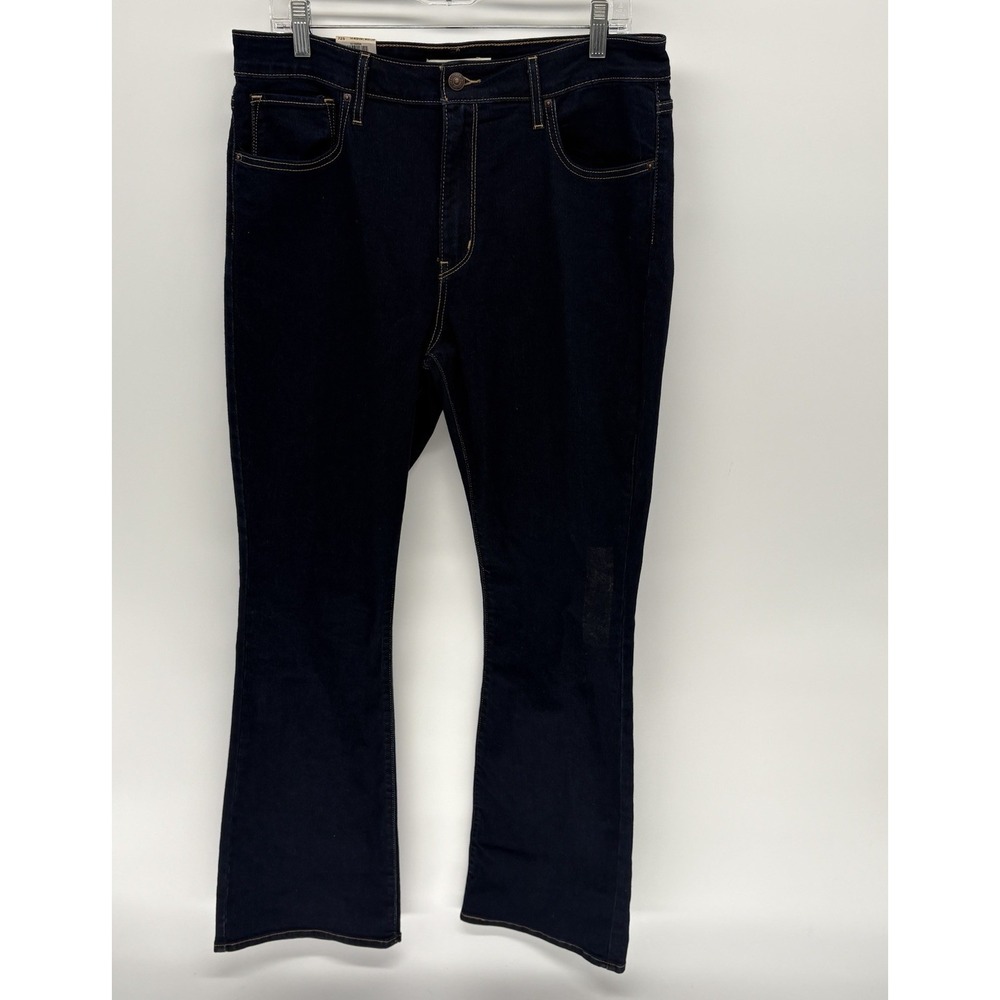 Levis 725‎ High Rise Bootcut Jeans Dark Blue Stretch NWT Women 14M (32X32)